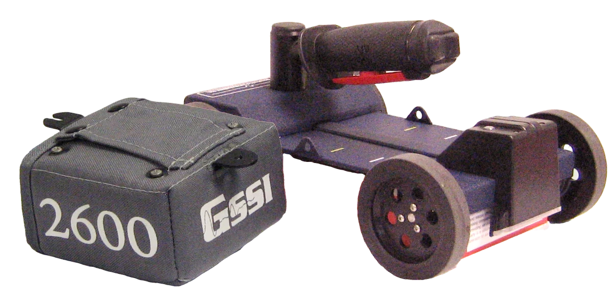GSSI 2600 MHz antenna w/Handcart